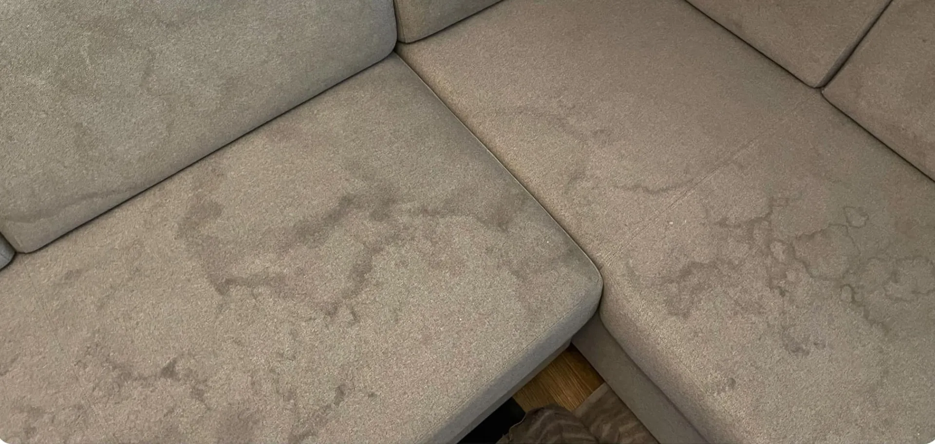 Stan przed praniem: Kanapa narożna