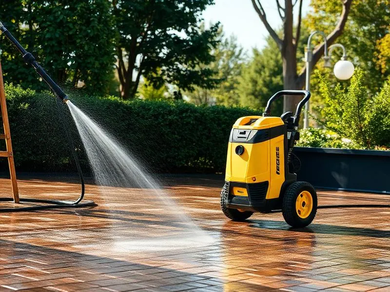 Myjka ciśnieniowa czyszcząca kostkę